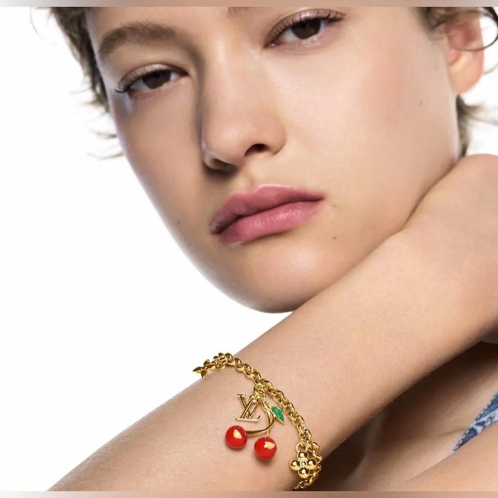 NEW 2025 Louis Vuitton Murakami 20yr Anniversary Cerise Cherry Charm Bracelet